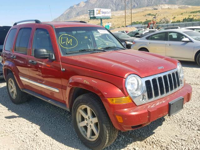 1J4GL58K36W282224 - 2006 JEEP LIBERTY LI RED photo 1