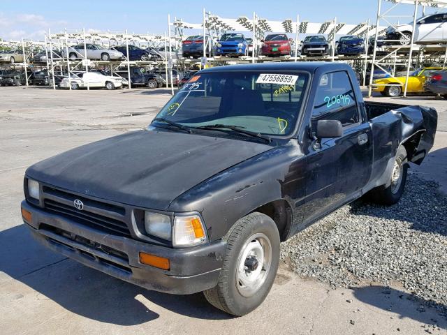 JT4RN81A6P5167376 - 1993 TOYOTA PICKUP 1/2 BLACK photo 2