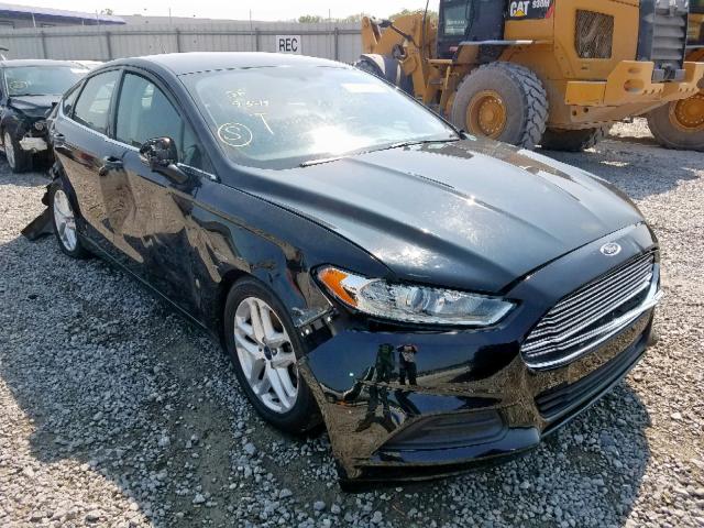 3FA6P0H79GR210393 - 2016 FORD FUSION SE BLACK photo 1