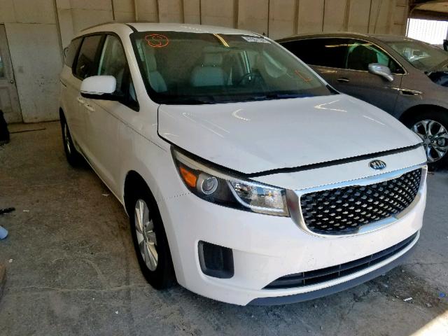 KNDMB5C10G6164157 - 2016 KIA SEDONA LX WHITE photo 1