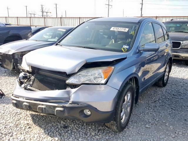 JHLRE38757C068883 - 2007 HONDA CR-V EXL BLUE photo 2