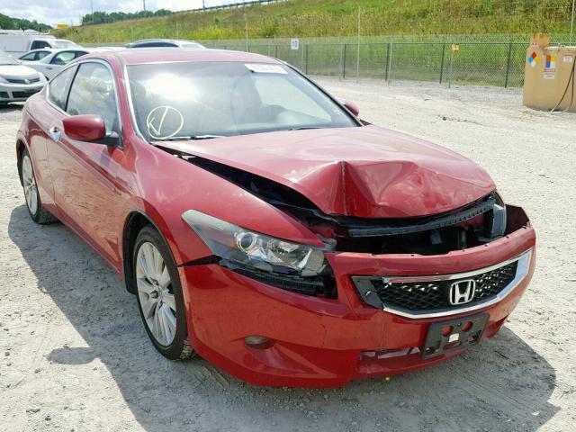 1HGCS2B82AA010421 - 2010 HONDA ACCORD EXL RED photo 1