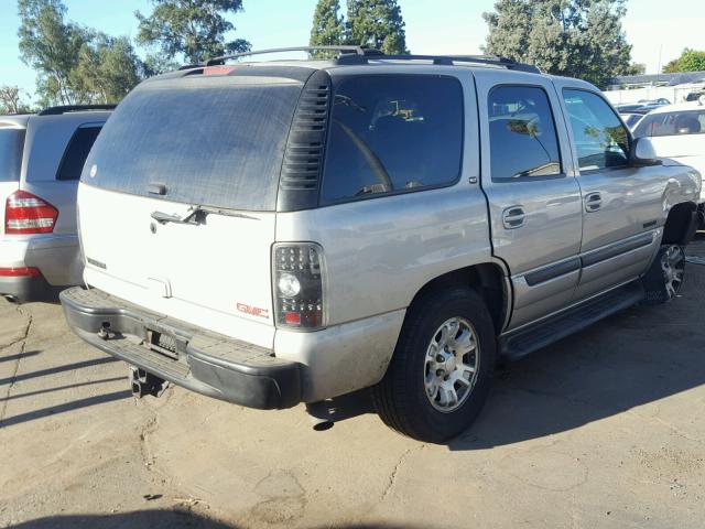 1GKEK13T36R101439 - 2006 GMC YUKON GRAY photo 4