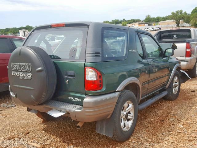 4S2CK57W824313103 - 2002 ISUZU RODEO SPOR GREEN photo 4