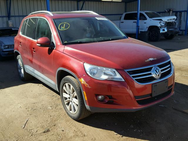 WVGBV7AX3AW000969 - 2010 VOLKSWAGEN TIGUAN SE RED photo 1