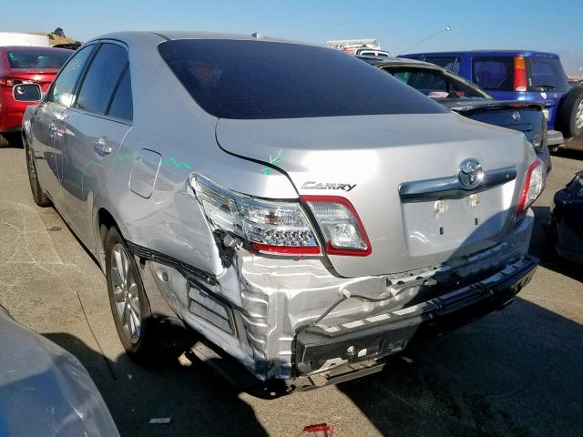 4T1BB3EK8AU115451 - 2010 TOYOTA CAMRY HYBR SILVER photo 3