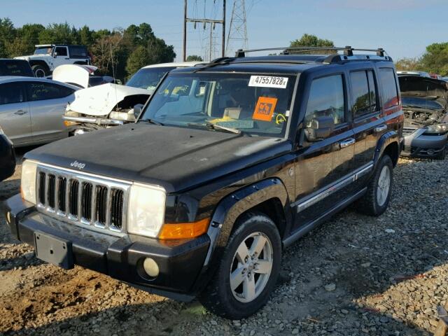 1J8HG58N56C352101 - 2006 JEEP COMMANDER BLACK photo 2