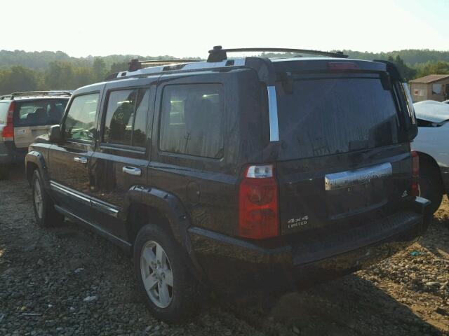 1J8HG58N56C352101 - 2006 JEEP COMMANDER BLACK photo 3