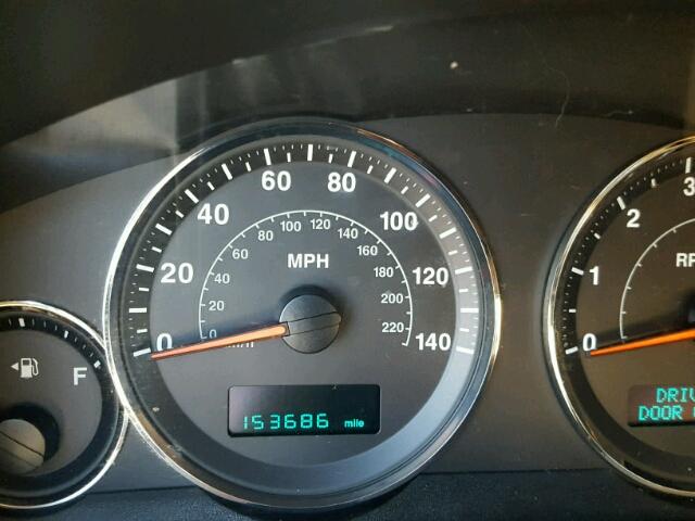 1J8HG58N56C352101 - 2006 JEEP COMMANDER BLACK photo 8