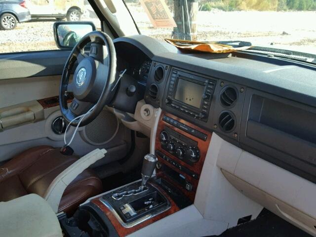 1J8HG58N56C352101 - 2006 JEEP COMMANDER BLACK photo 9