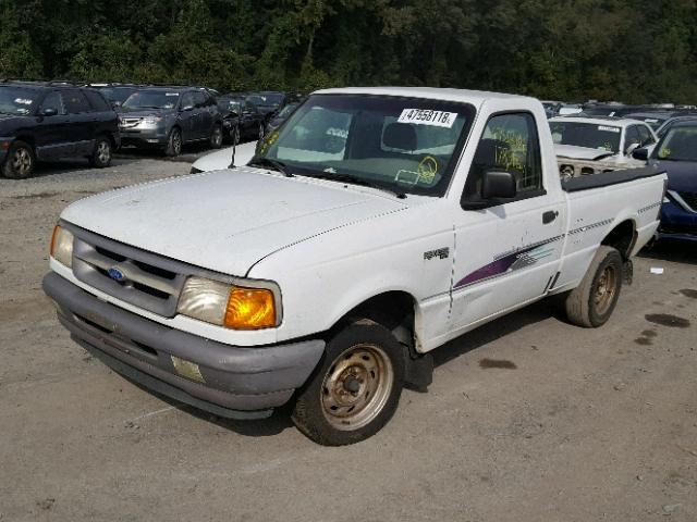 1FTCR10A1TTA14543 - 1996 FORD RANGER WHITE photo 2