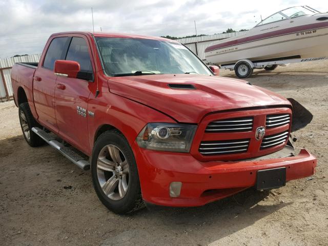 1C6RR6MT5FS516931 - 2015 RAM 1500 SPORT RED photo 1