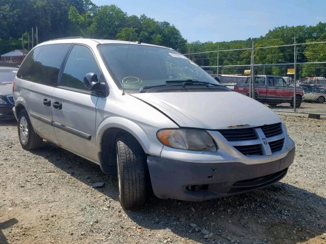 1D4GP25R16B611667 - 2006 DODGE CARAVAN SE BLUE photo 1