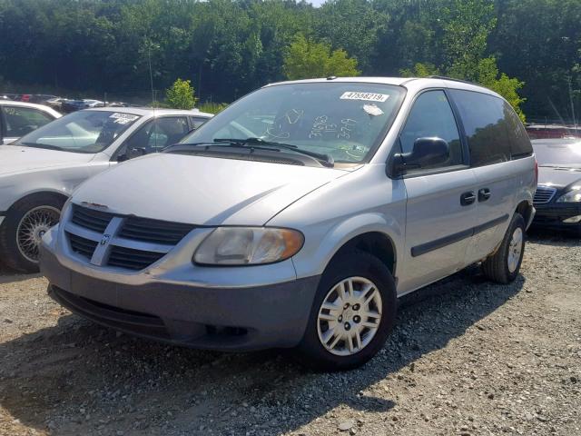 1D4GP25R16B611667 - 2006 DODGE CARAVAN SE BLUE photo 2