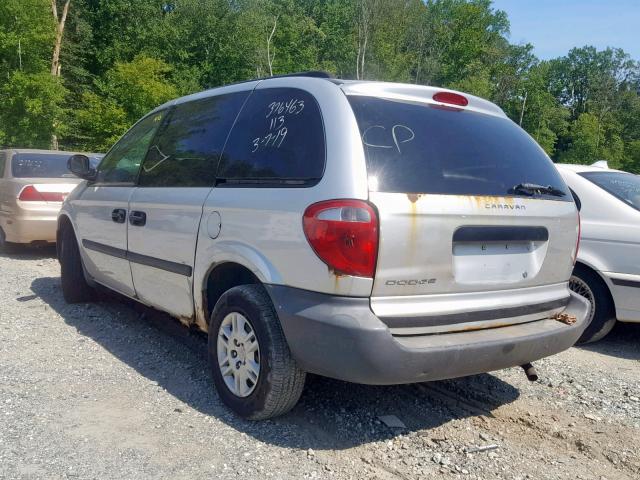 1D4GP25R16B611667 - 2006 DODGE CARAVAN SE BLUE photo 3