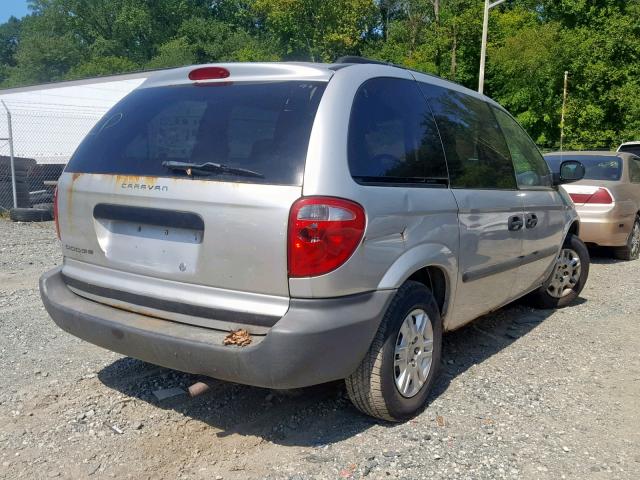 1D4GP25R16B611667 - 2006 DODGE CARAVAN SE BLUE photo 4