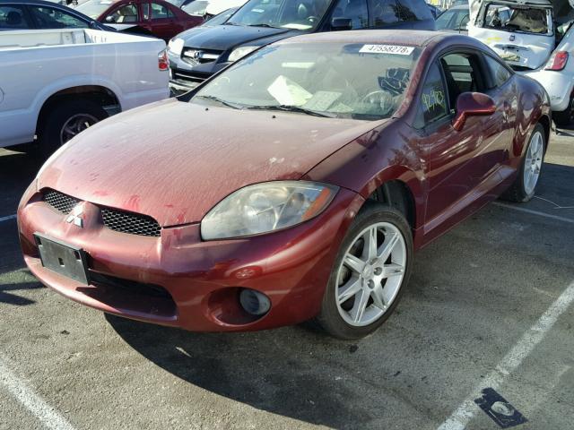 4A3AK24F37E036722 - 2007 MITSUBISHI ECLIPSE GS BURGUNDY photo 2