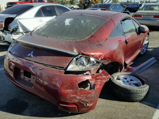 4A3AK24F37E036722 - 2007 MITSUBISHI ECLIPSE GS BURGUNDY photo 4