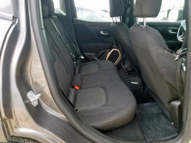 ZACCJAAT4GPD09984 - 2016 JEEP RENEGADE S ნაცრისფერი ფოტო 6