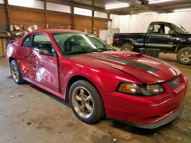 1FAFP42X61F182430 - 2001 FORD MUSTANG GT RED photo 1