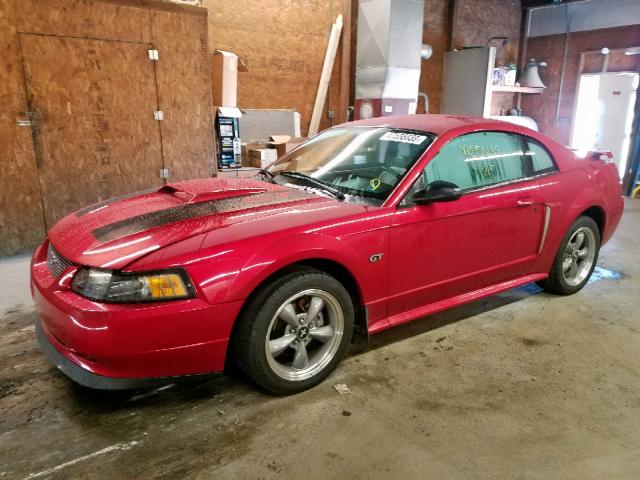 1FAFP42X61F182430 - 2001 FORD MUSTANG GT RED photo 2