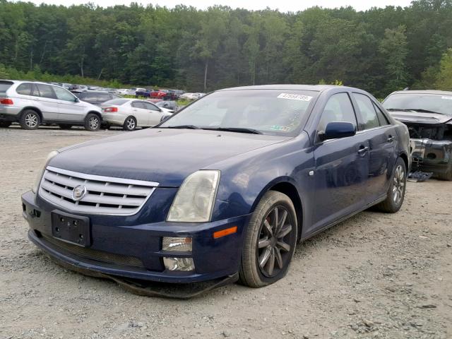 1G6DW677450193348 - 2005 CADILLAC STS BLUE photo 2