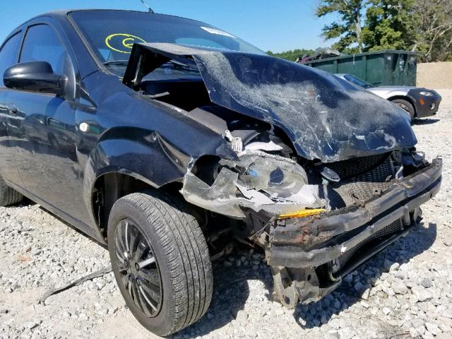 KL1TD56656B551264 - 2006 CHEVROLET AVEO BASE შავი ფოტო 9