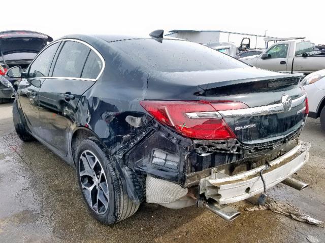 2G4GL5EX0H9183387 - 2017 BUICK REGAL SPOR BLACK photo 3