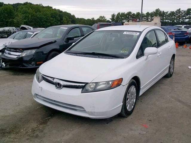 1HGFA46528L000403 - 2008 HONDA CIVIC GX WHITE photo 2