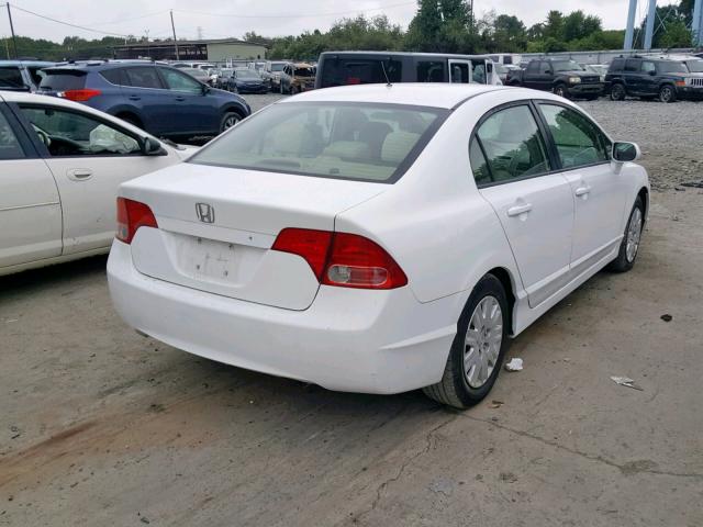 1HGFA46528L000403 - 2008 HONDA CIVIC GX WHITE photo 4