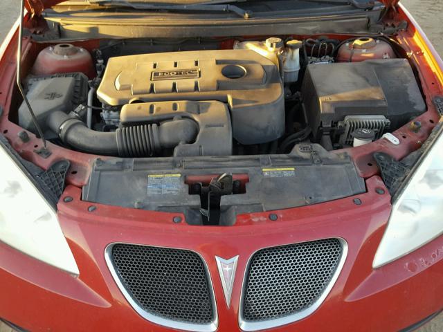 1G2ZF55B964271755 - 2006 PONTIAC G6 SE RED photo 7