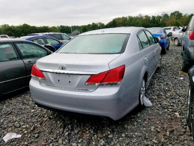 4T1BK3DB4BU381066 - 2011 TOYOTA AVALON BAS SILVER photo 4