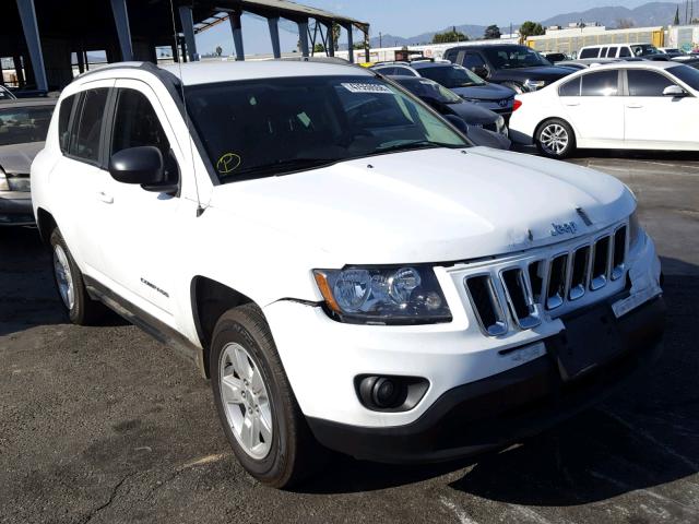 1C4NJCBA0FD284547 - 2015 JEEP COMPASS SP WHITE photo 1