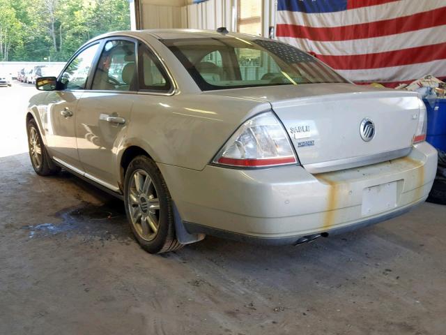 1MEHM43W58G610315 - 2008 MERCURY SABLE PREM CREAM photo 3