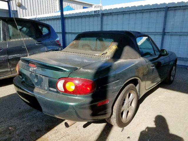 JM1NB3530X0127698 - 1999 MAZDA MX-5 MIATA GREEN photo 4