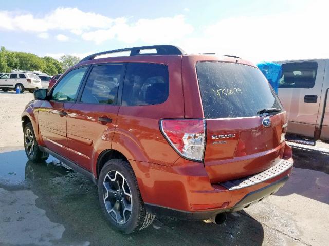 JF2SH6BC8AH903948 - 2010 SUBARU FORESTER X ORANGE photo 3