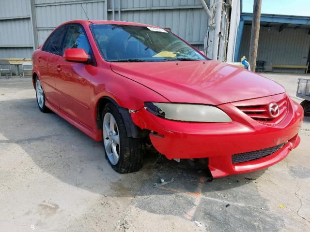 1YVHP84C255M55437 - 2005 MAZDA 6 I RED photo 1