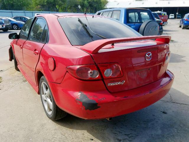 1YVHP84C255M55437 - 2005 MAZDA 6 I RED photo 3