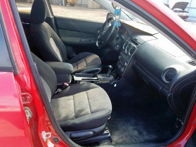 1YVHP84C255M55437 - 2005 MAZDA 6 I RED photo 5