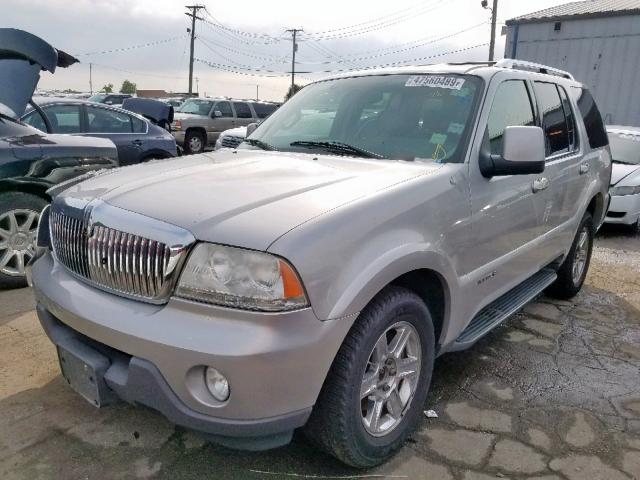 5LMEU68HX5ZJ06961 - 2005 LINCOLN AVIATOR ვერცხლისფერი ფოტო 2