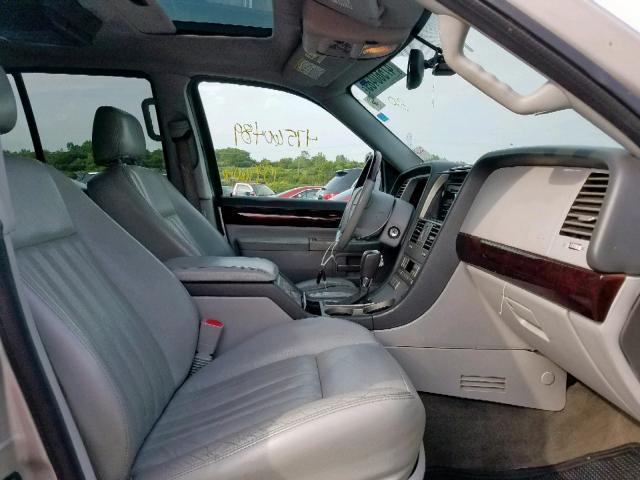 5LMEU68HX5ZJ06961 - 2005 LINCOLN AVIATOR ვერცხლისფერი ფოტო 5