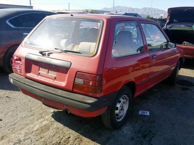 JG1MR08M9FK710261 - 1985 CHEVROLET GEO SPRINT RED photo 4