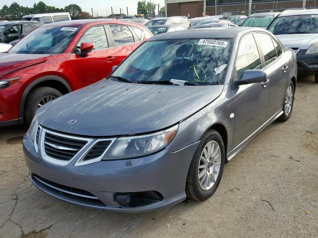 YS3FB42Y381117018 - 2008 SAAB 9-3 2.0T GRAY photo 2