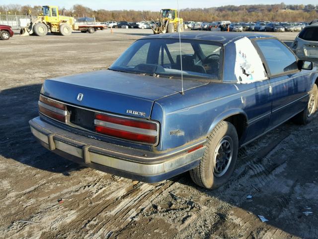 2G4WB14WXJ1463385 - 1988 BUICK REGAL CUST BLUE photo 4