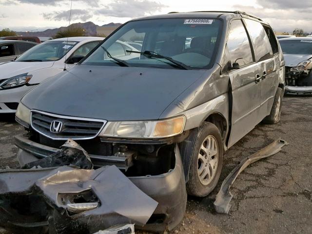 2HKRL18572H524854 - 2002 HONDA ODYSSEY LX GRAY photo 2