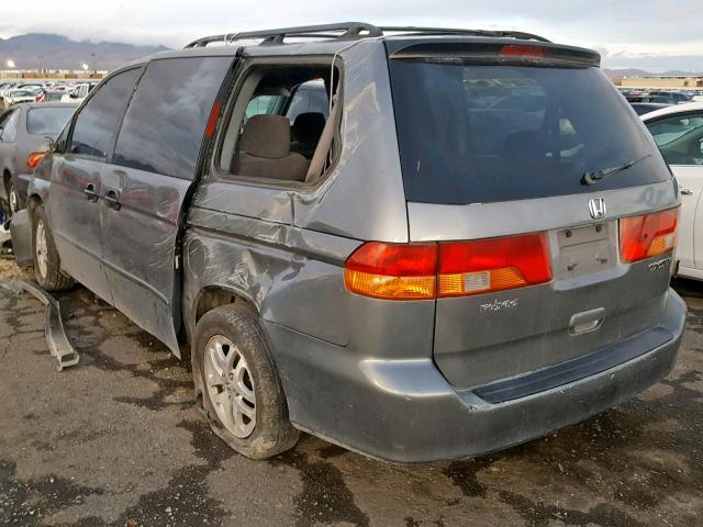 2HKRL18572H524854 - 2002 HONDA ODYSSEY LX GRAY photo 3