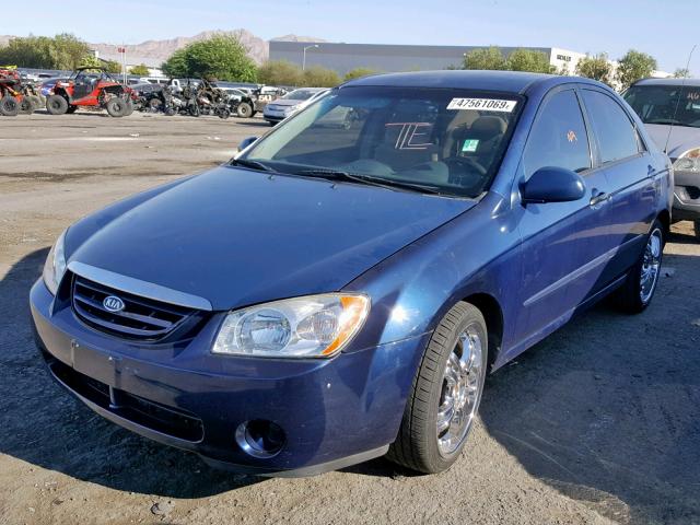 KNAFE122945031656 - 2004 KIA NEW SPECTR BLUE photo 2