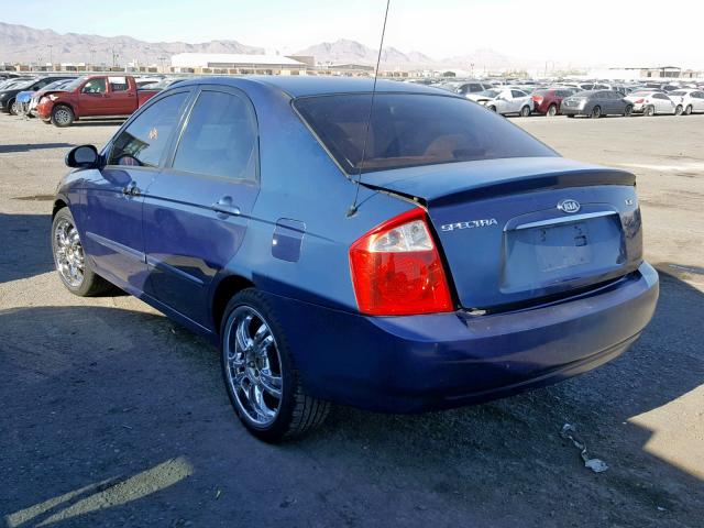 KNAFE122945031656 - 2004 KIA NEW SPECTR BLUE photo 3