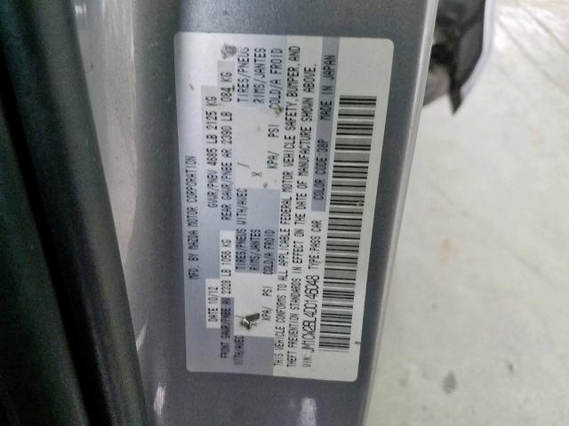 JM1CW2BL4D0146048 - 2013 MAZDA 5 GRAY photo 10