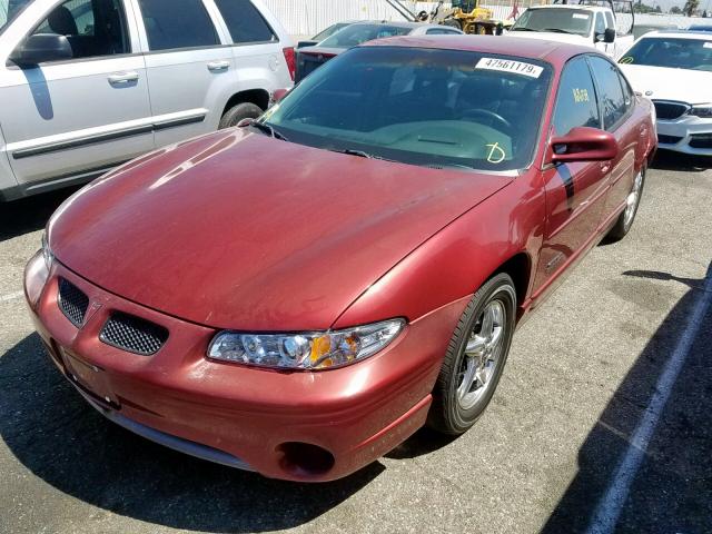 1G2WR52182F207923 - 2002 PONTIAC GRAND PRIX RED photo 2